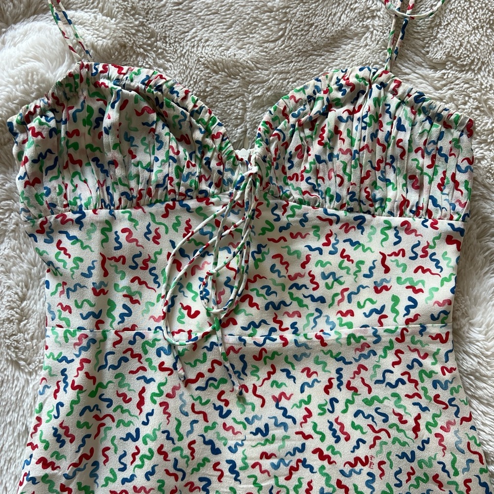 Realisation Par 100% Silk Spaghetti Strap Devon Dress